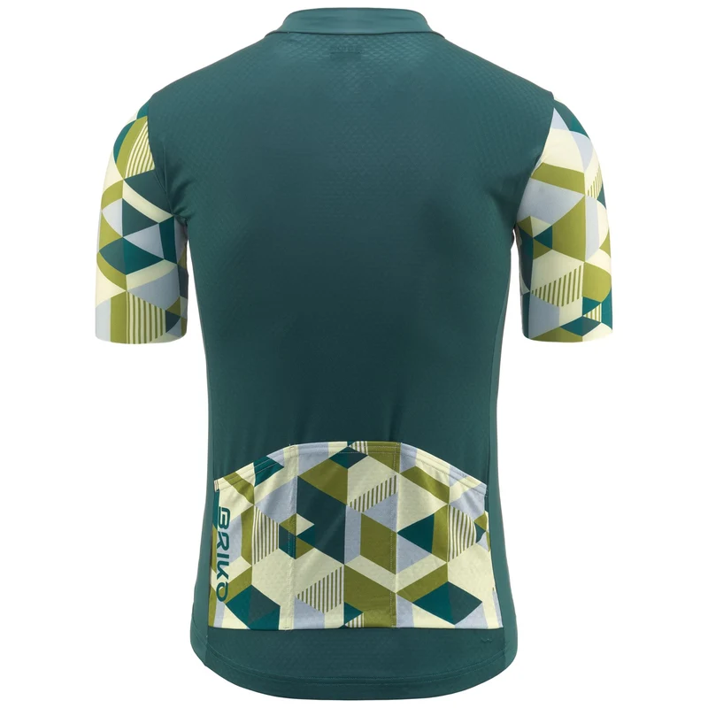 JERSEYKO ABSTRACT - Active Jerseys - Shirt - Man - Green Sea Pine-Green Smoke-Azure Erica