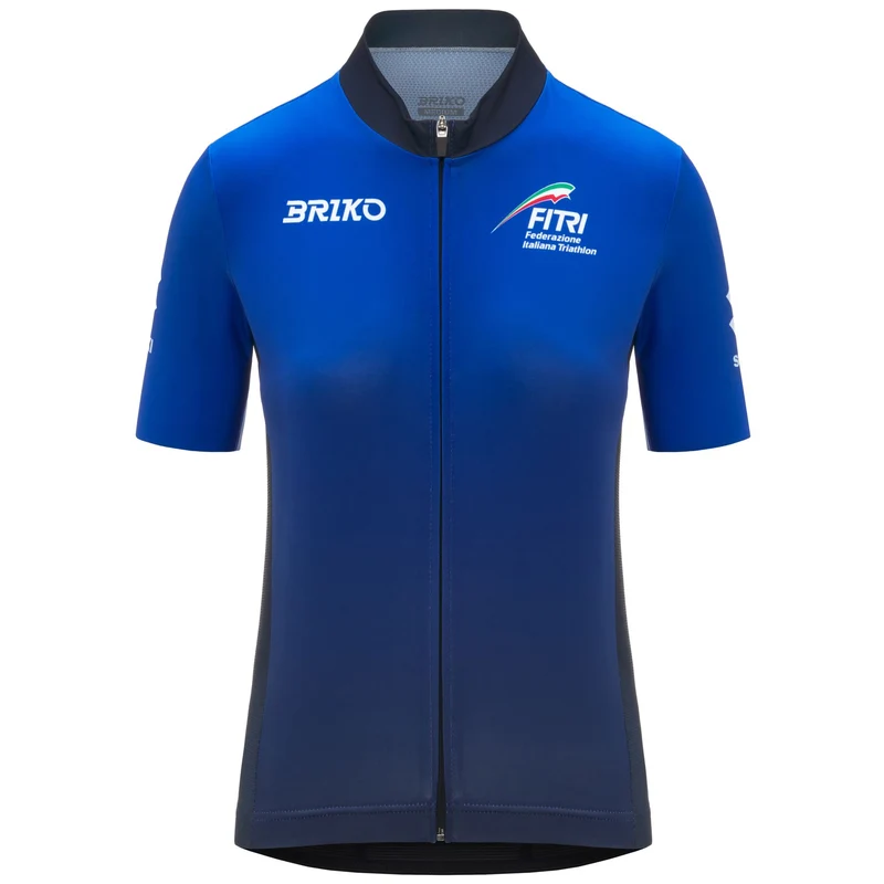 BRIKO FITRI W JERSEY - Active Jerseys - Shirt - Woman - Blue Indigo-Blue Iris