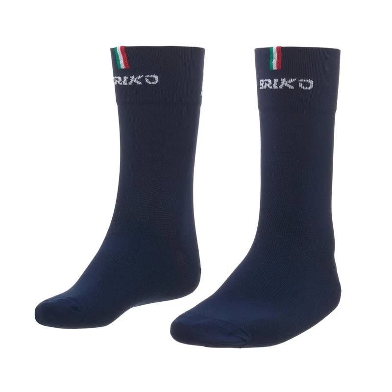 BRIKO FITRI SOCKS 23CM - Socks - Crew Sock - Unisex - Blue Iris-White