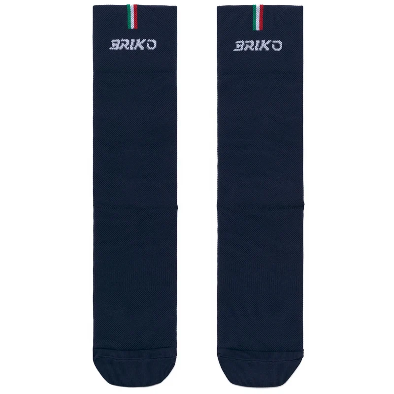 BRIKO FITRI SOCKS 23CM - Socks - Crew Sock - Unisex - Blue Iris-White