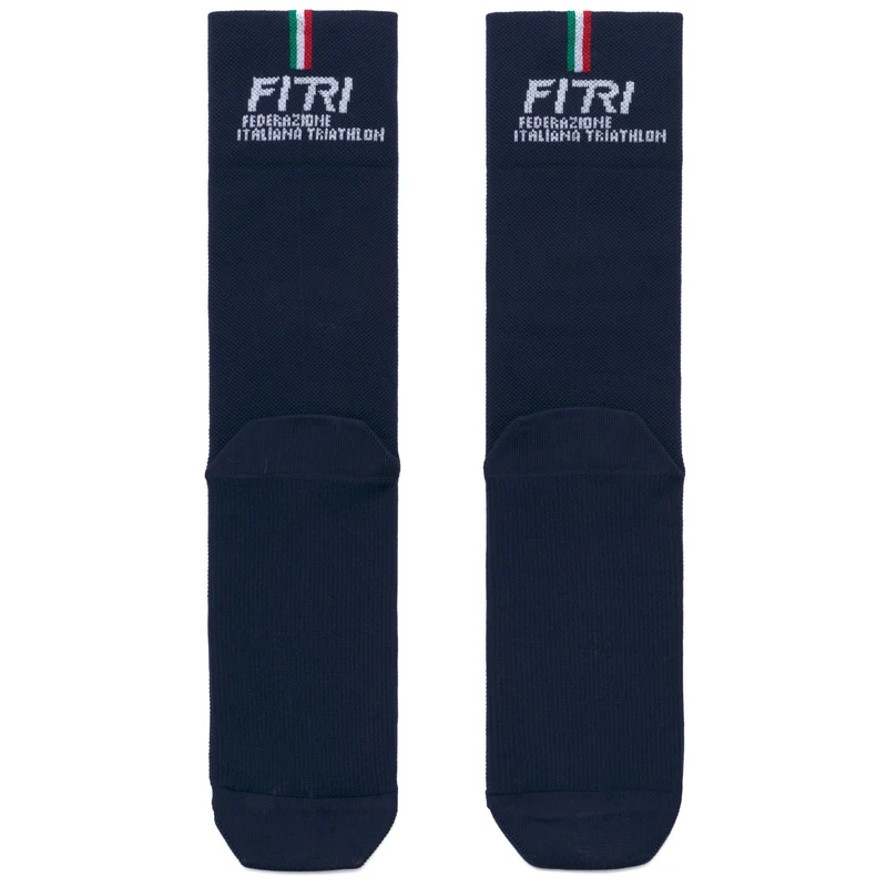 BRIKO FITRI SOCKS 23CM - Socks - Crew Sock - Unisex - Blue Iris-White