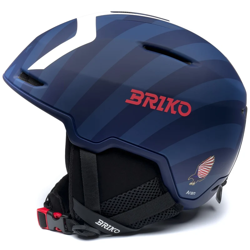 ARAN USA - Helmets - Helmet - Unisex - Matt Tangaroa Blue-Biscay Blue-Cardinal Red-White