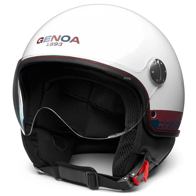 GRIFO GENOA - Helmets - Helmet Visor - Unisex - Shiny White-Solid Red-Daintree Blue