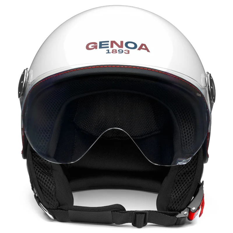 GRIFO GENOA - Helmets - Helmet Visor - Unisex - Shiny White-Solid Red-Daintree Blue