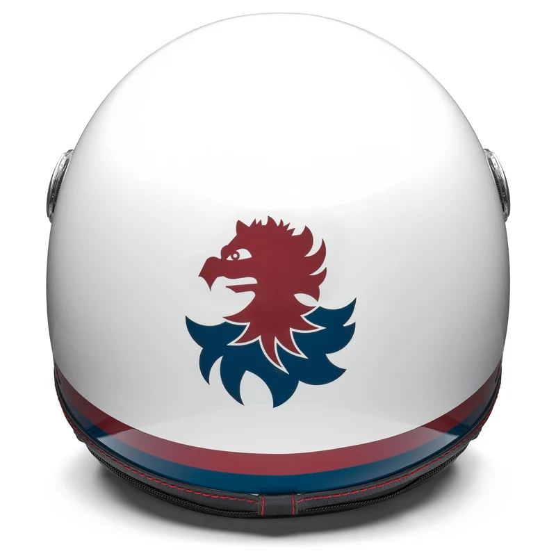 GRIFO GENOA - Helmets - Helmet Visor - Unisex - Shiny White-Solid Red-Daintree Blue