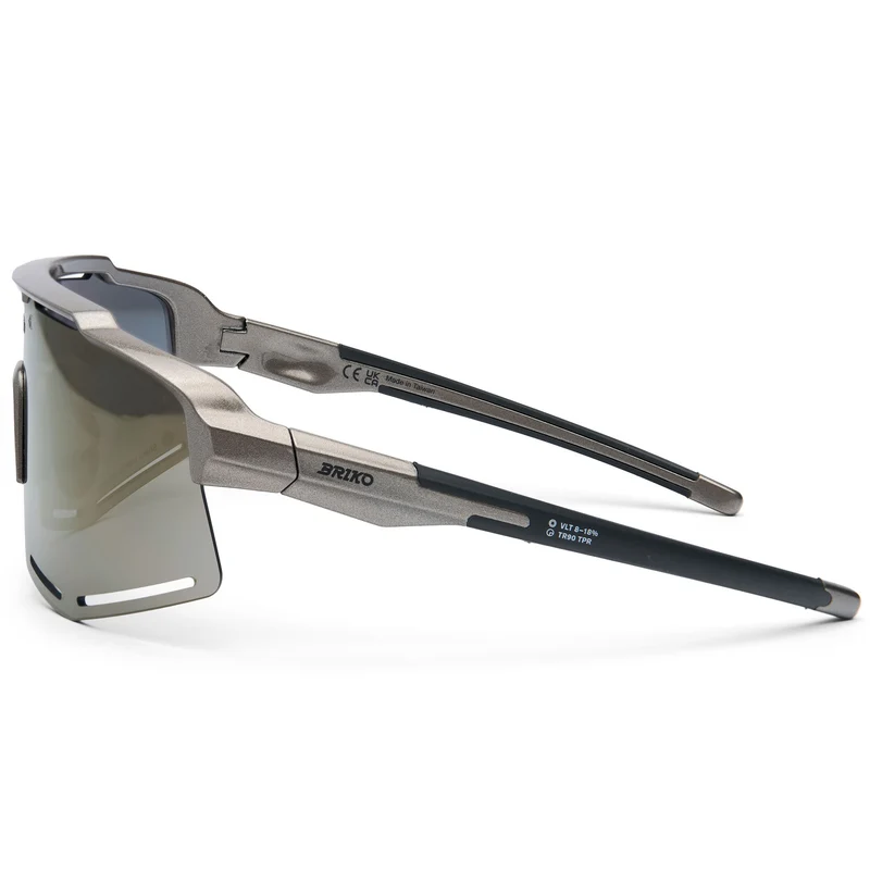 KOMI SHARP LITE - Glasses - Sunglasses - Unisex - Chrome gold-SHLGOM3