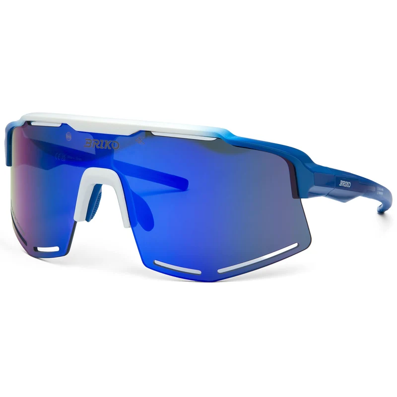 KOMI SHARP LITE ITALIA - Glasses - Sunglasses - Unisex - Shiny White Lightblue Shaded-SHLBM3
