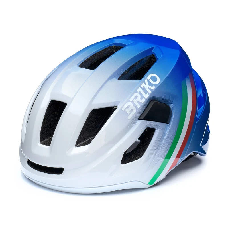 AERO PLUS ITALIA - Helmets - Helmet - Unisex - Shiny White Lightblue Shaded-Monza Red-Fun Green