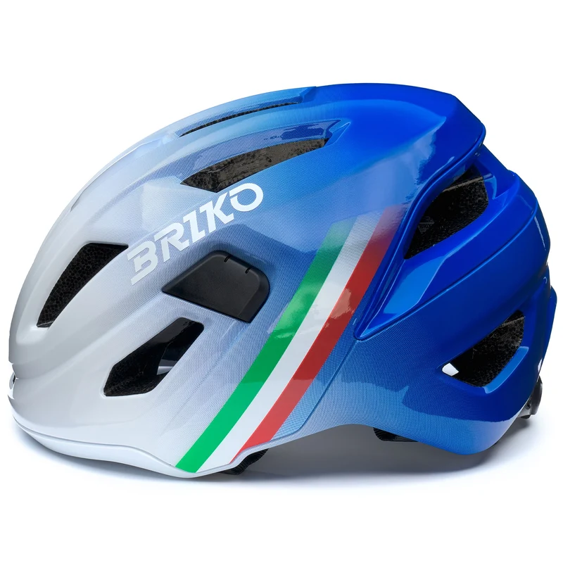AERO PLUS ITALIA - Helmets - Helmet - Unisex - Shiny White Lightblue Shaded-Monza Red-Fun Green