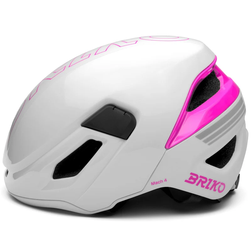 MACH 4 - Helmets - Helmet - Unisex - Shiny Matt Beige-Neon Pink