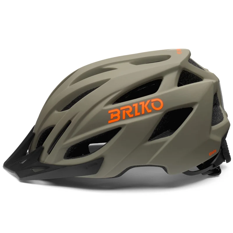GISLY - Helmets - Helmet - Unisex - Matt Scarlet Brown-Neon Fluo