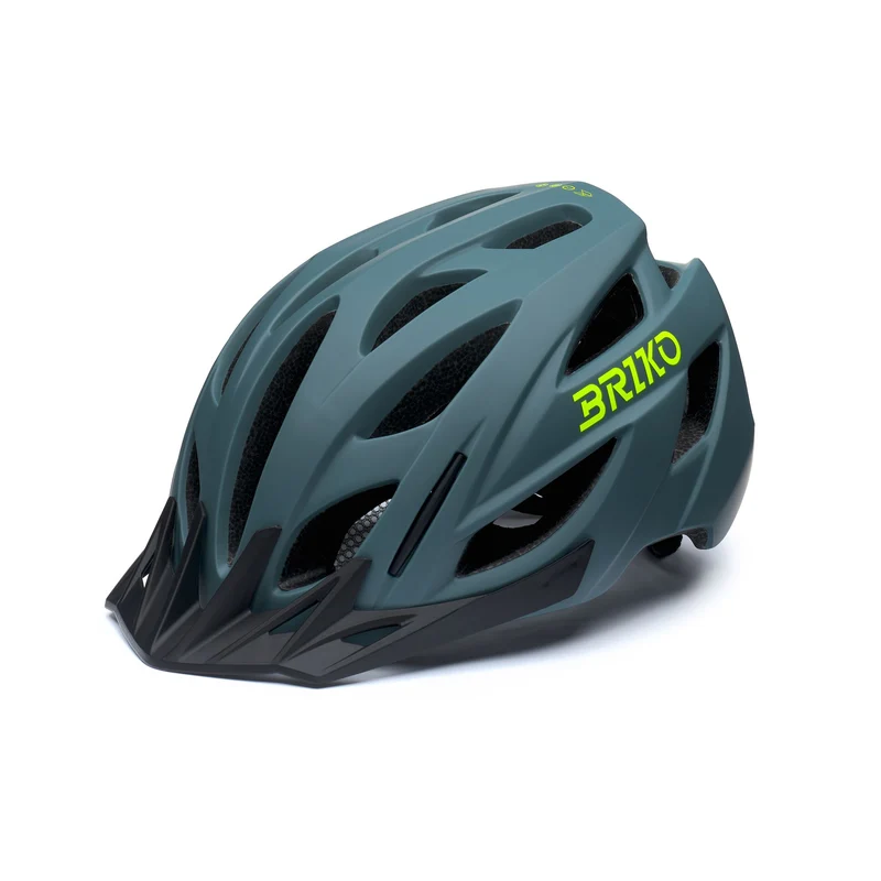 GISLY - Helmets - Helmet - Unisex - Matt Corduroy Green-Neon Yellow