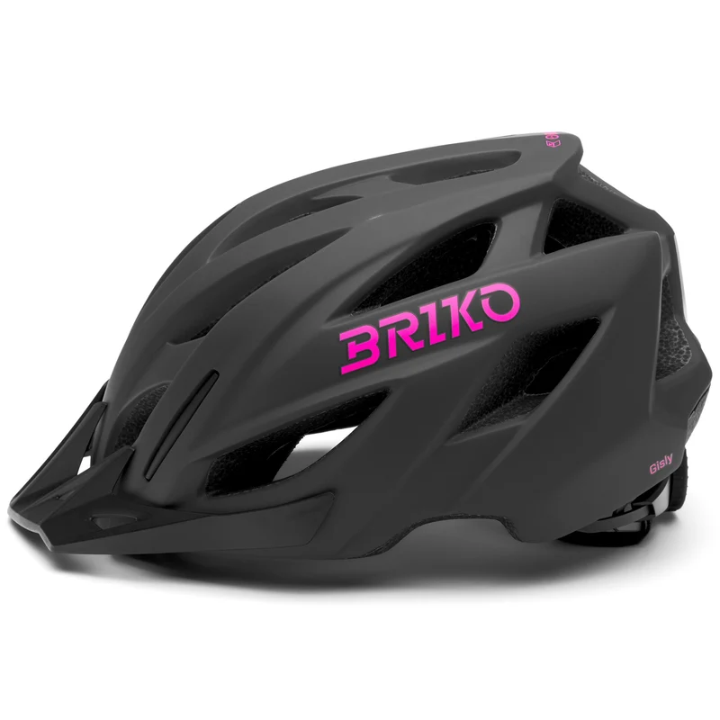 GISLY - Helmets - Helmet - Unisex - Matt Emperor Brown-Neon Pink