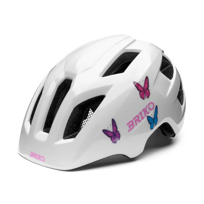 AX - Helmets - Helmet - Kid unisex - Shiny White-Butterflies