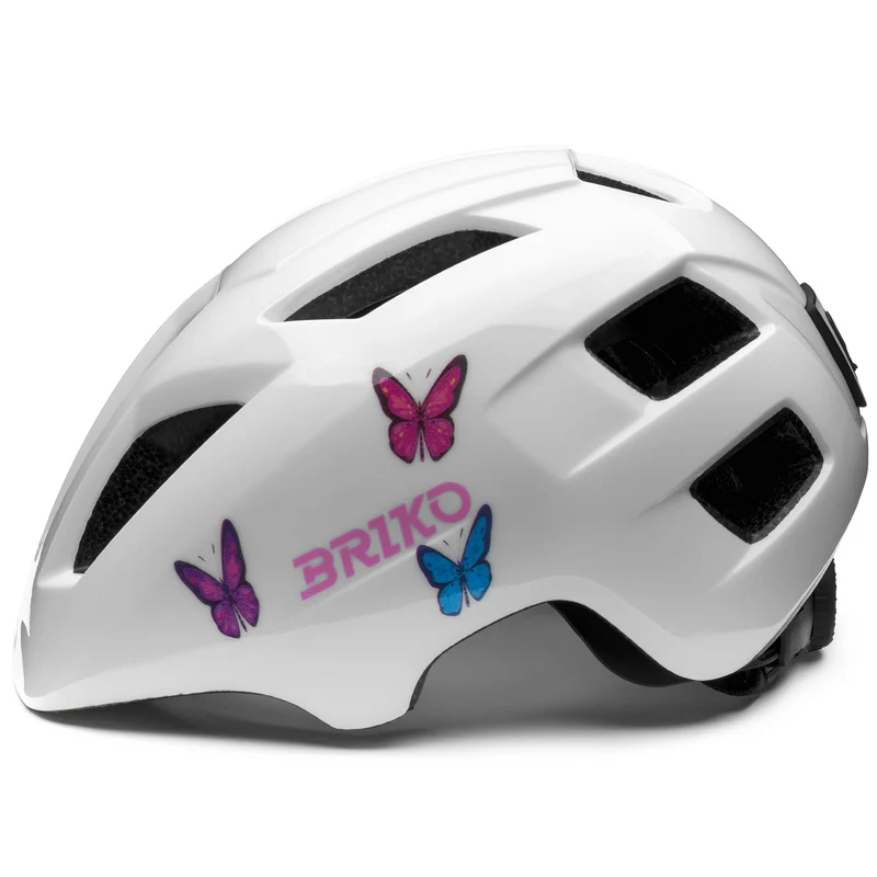 AX - Helmets - Helmet - Kid unisex - Shiny White-Butterflies