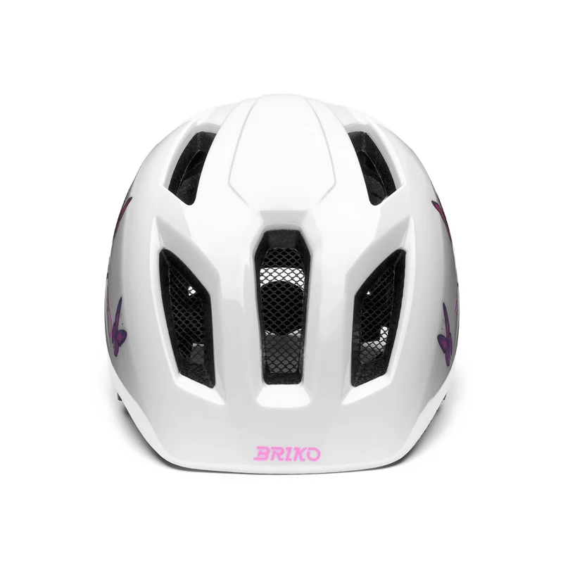 AX - Helmets - Helmet - Kid unisex - Shiny White-Butterflies