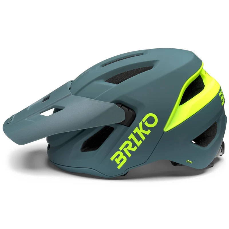 OVER - Helmets - Helmet - Unisex - Matt Corduroy Green-Neon Yellow