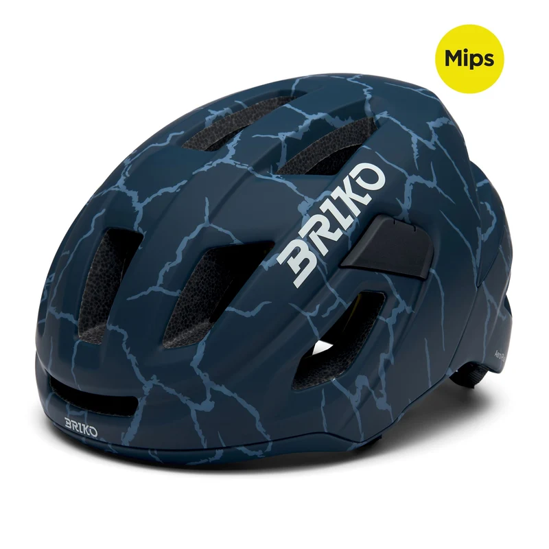 AERO PLUS MIPS - Helmets - Helmet - Unisex - Matt Fiord Blue-Swirl Beige