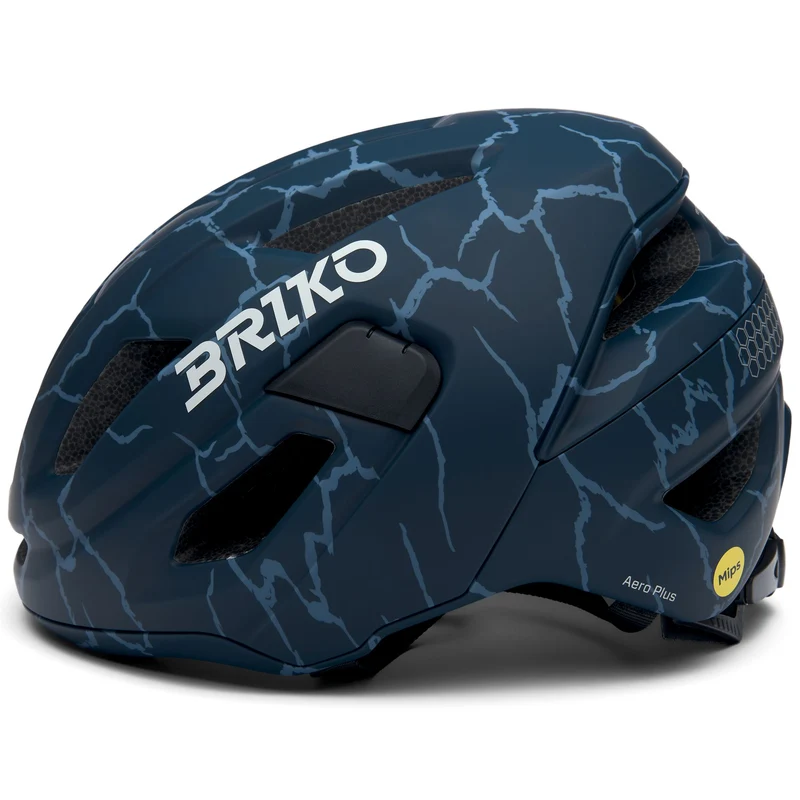 AERO PLUS MIPS - Helmets - Helmet - Unisex - Matt Fiord Blue-Swirl Beige