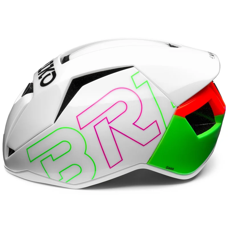 GASS GRAPHIK - Helmets - Helmet - Unisex - Matt Shiny White-Neon Green-Pink-Orange