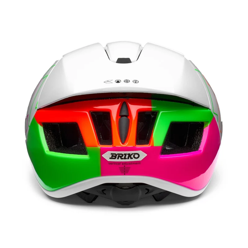 GASS GRAPHIK - Helmets - Helmet - Unisex - Matt Shiny White-Neon Green-Pink-Orange