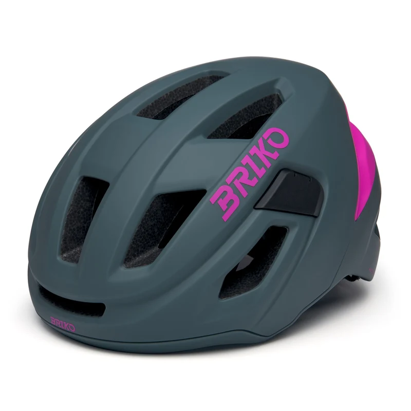 AERO PLUS - Helmets - Helmet - Unisex - Matt Corduroy Green-Neon Pink