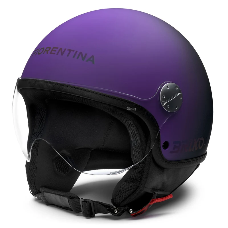 CASCO FIORENTINA - Helmets - Helmet Visor - Unisex - Matt Black-Violet Daisy Bush-Holographic