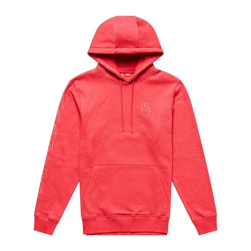 Pullover Hoodie Peace Out Scarlet