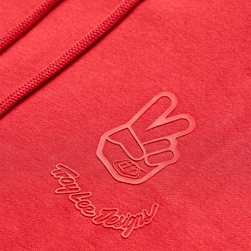 Pullover Hoodie Peace Out Scarlet