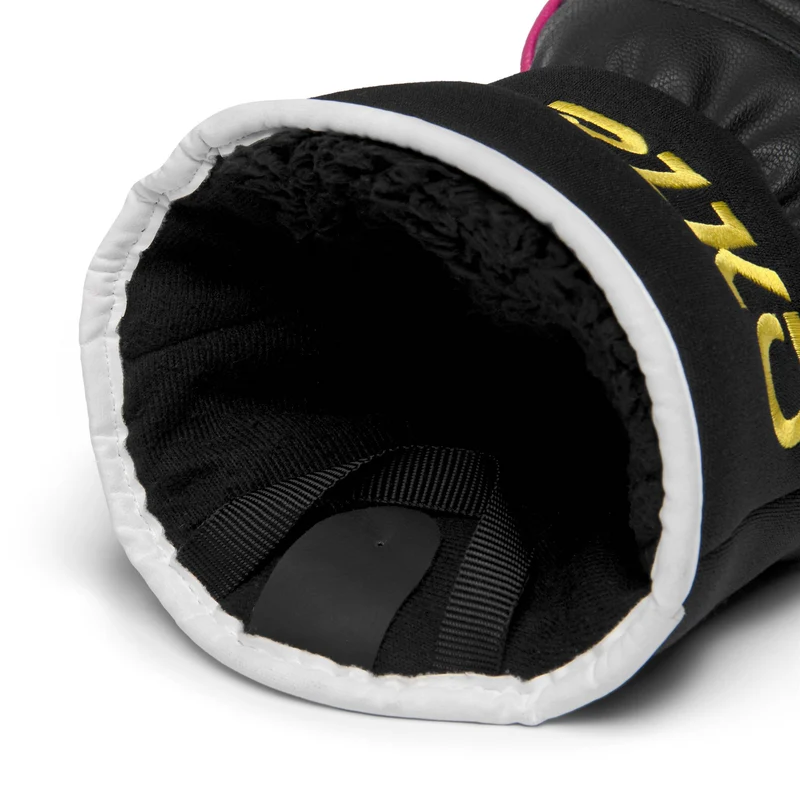 RACE GLOVE EW - Gloves - Glove - Unisex - Black-Pink Peacock-Yellow Buttercup-White