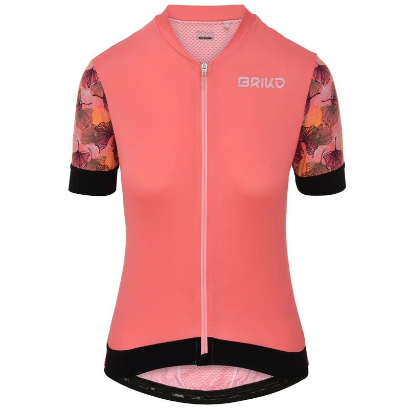 JERSEYKA BLOOM LADY - Active Jerseys - Shirt - Woman - Pink Pamplemousse-Black