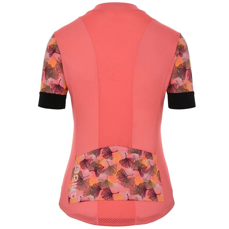JERSEYKA BLOOM LADY - Active Jerseys - Shirt - Woman - Pink Pamplemousse-Black