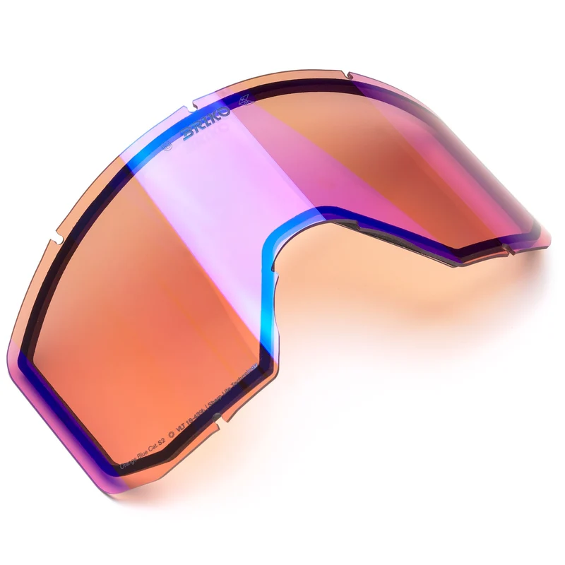 LENS VULCANO MASK SHARP LITE - Spare Parts - Goggle Spare Parts - Unisex - Sharp Lite Orange Base Blue Mirror-Cat.2
