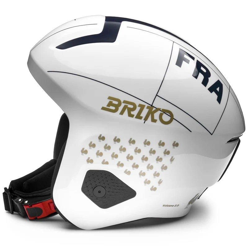 VULCANO 2.0 FRANCE MIPS - Helmets - Helmet - Unisex - Shiny White-Tangaroa Blue-Gold