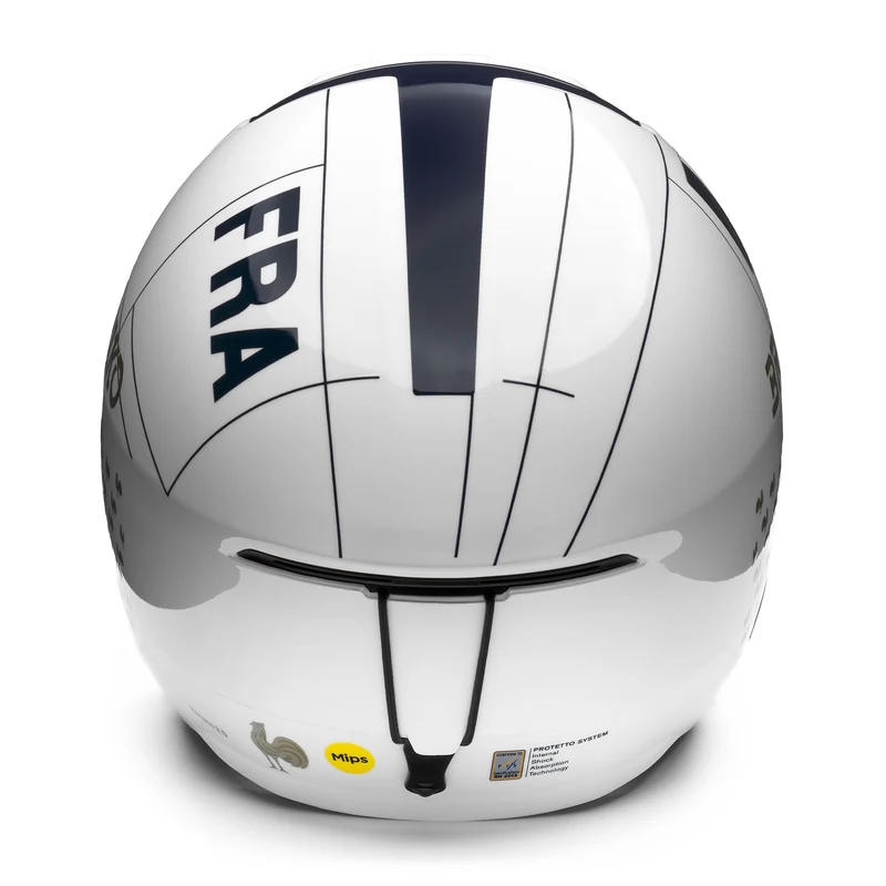 VULCANO 2.0 FRANCE MIPS - Helmets - Helmet - Unisex - Shiny White-Tangaroa Blue-Gold