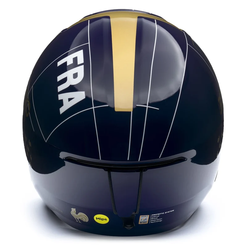 VULCANO 2.0 FRANCE MIPS - Helmets - Helmet - Unisex - Shiny Tangaroa Blue-Gold-White