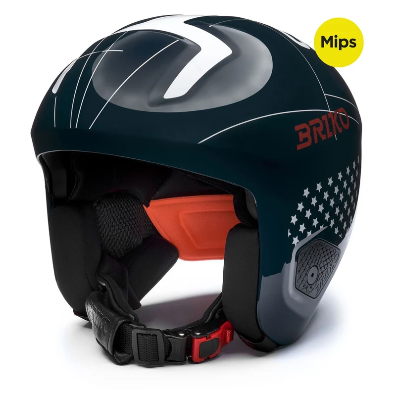 VULCANO 2.0 USA MIPS - Helmets - Helmet - Unisex - Shiny Blue-White-Cardinal Red