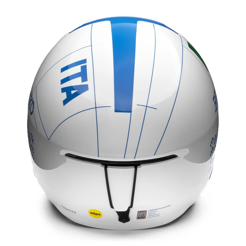 VULCANO 2.0 ITALIA MIPS - Helmets - Helmet - Unisex - Shiny White-Science Blue