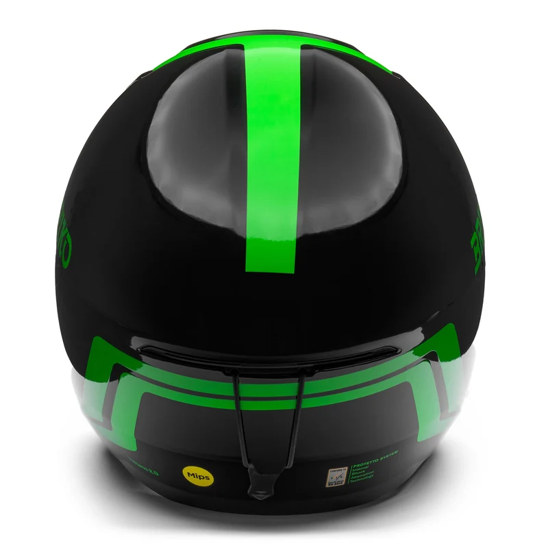 VULCANO 2.0 MIPS - Helmets - Helmet - Unisex - Shiny Black-Neon Green