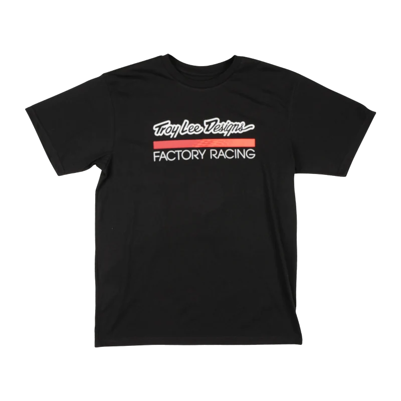 Short Sleeve Tee Troy Lee Designs Factory Racing Black / Red