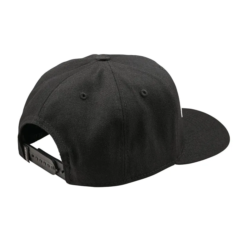 Curved Snapback Hat Signature Black