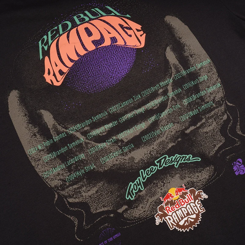 Short Sleeve Tee Troy Lee Designs X Redbull Rampage Intergalactic Coal
