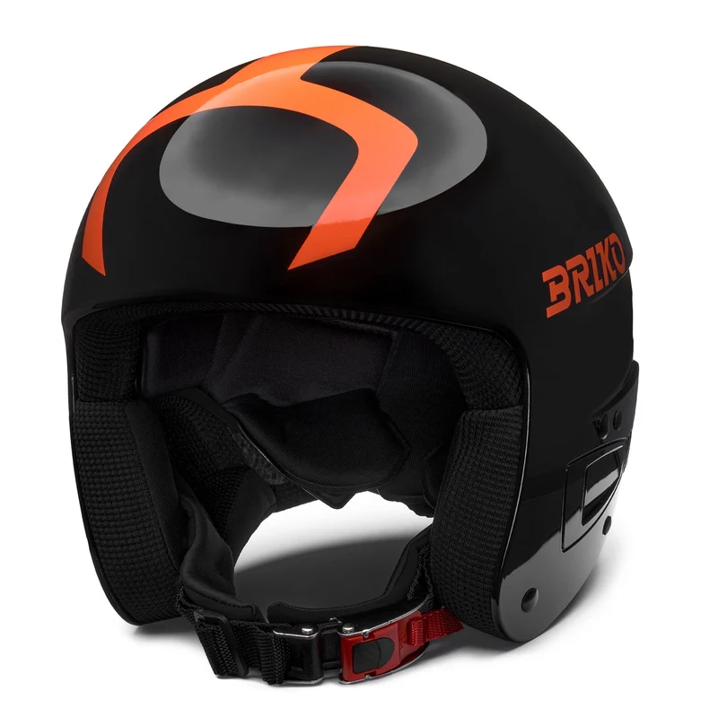 VULCANO FIS 6.8 JR - Helmets - Helmet - Kid unisex - Shiny Black-Orange Fluo