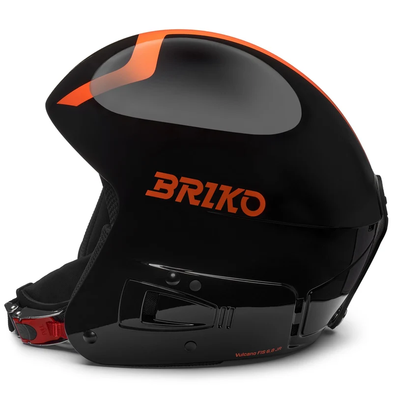 VULCANO FIS 6.8 JR - Helmets - Helmet - Kid unisex - Shiny Black-Orange Fluo