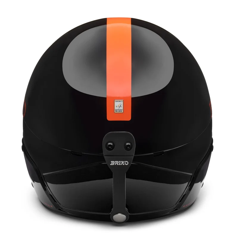 VULCANO FIS 6.8 JR - Helmets - Helmet - Kid unisex - Shiny Black-Orange Fluo