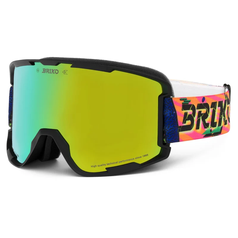 MARLO - Goggles - Ski Goggles - Unisex - Black Fantasy Lime-LIM3-Dune