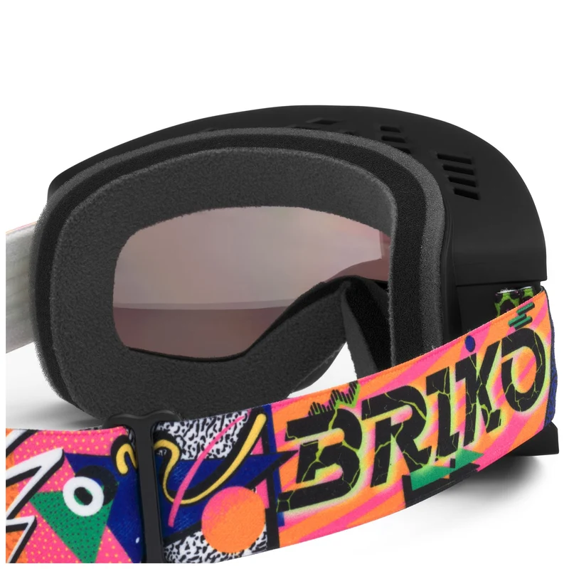 MARLO - Goggles - Ski Goggles - Unisex - Black Fantasy Lime-LIM3-Dune