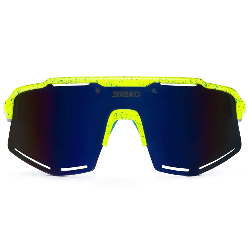 KOMI - Glasses - Sunglasses - Unisex - Dotted Yellow Turquoise-BM3