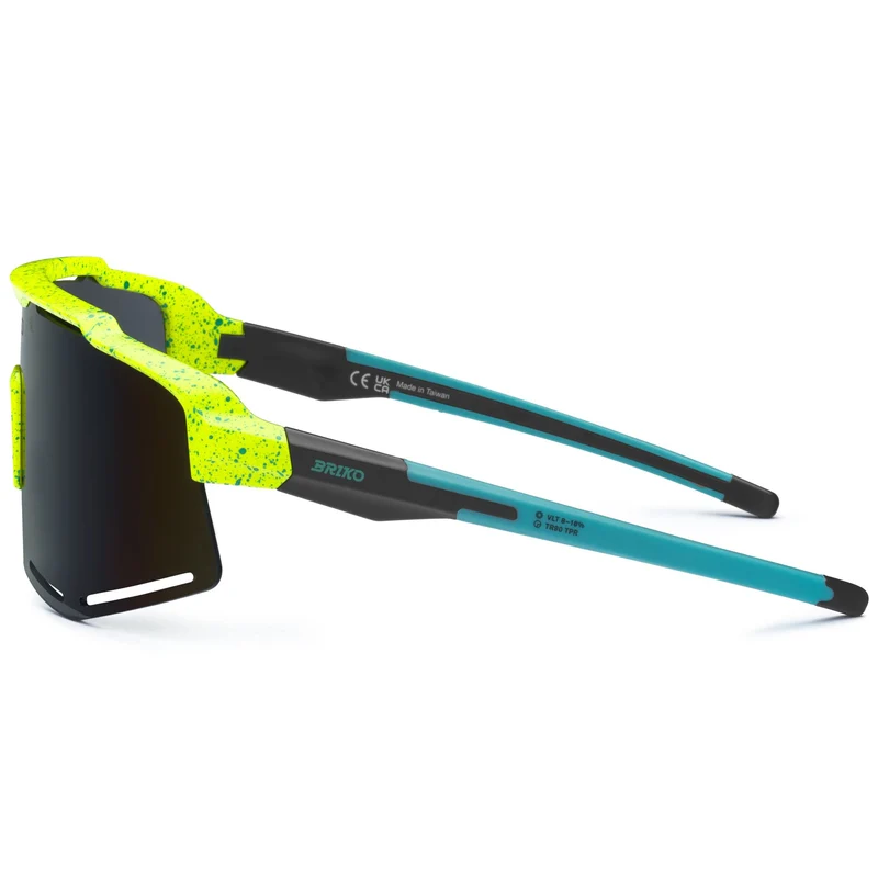 KOMI - Glasses - Sunglasses - Unisex - Dotted Yellow Turquoise-BM3