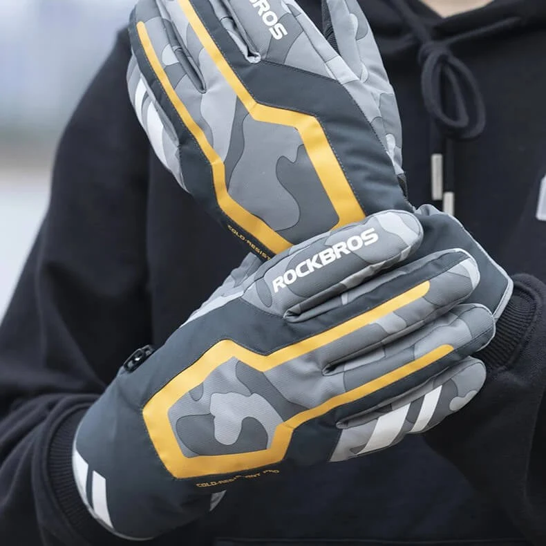 GlideWarm™ | Gants velo hiver imperméables et compatibles écrans tactiles